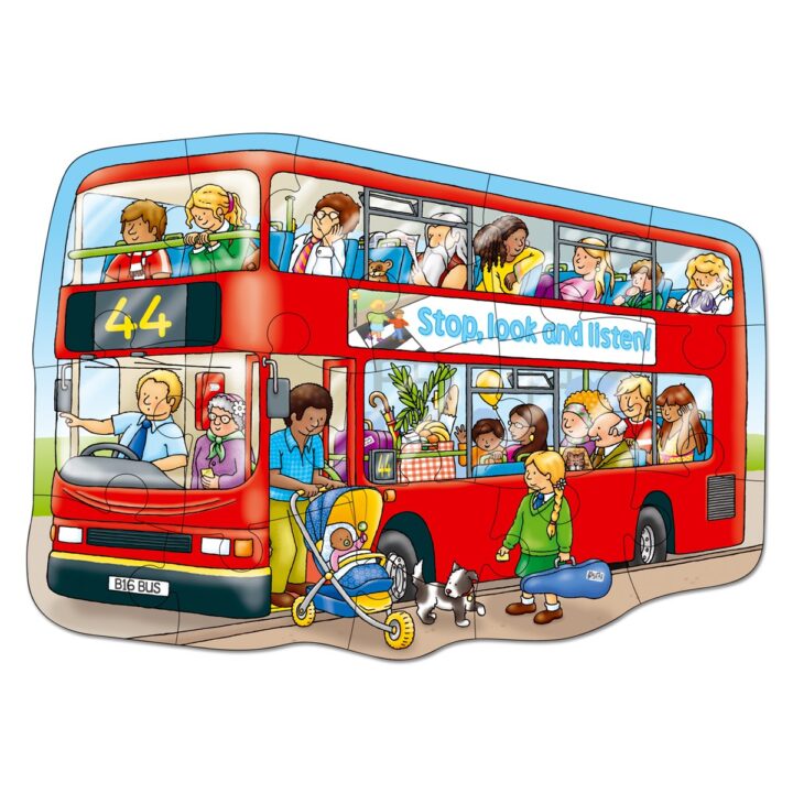 Orchard Toys "Μεγάλο κόκκινο λεωφορείο" (Big Red Bus) Jigsaw Puzzle