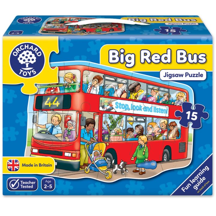 Orchard Toys "Μεγάλο κόκκινο λεωφορείο" (Big Red Bus) Jigsaw Puzzle