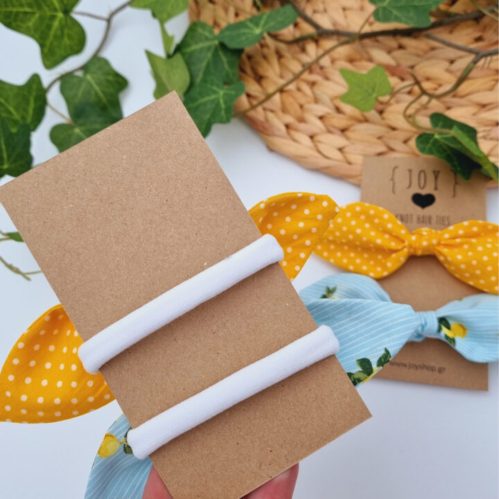 Knot hair ties Λεμονάκια