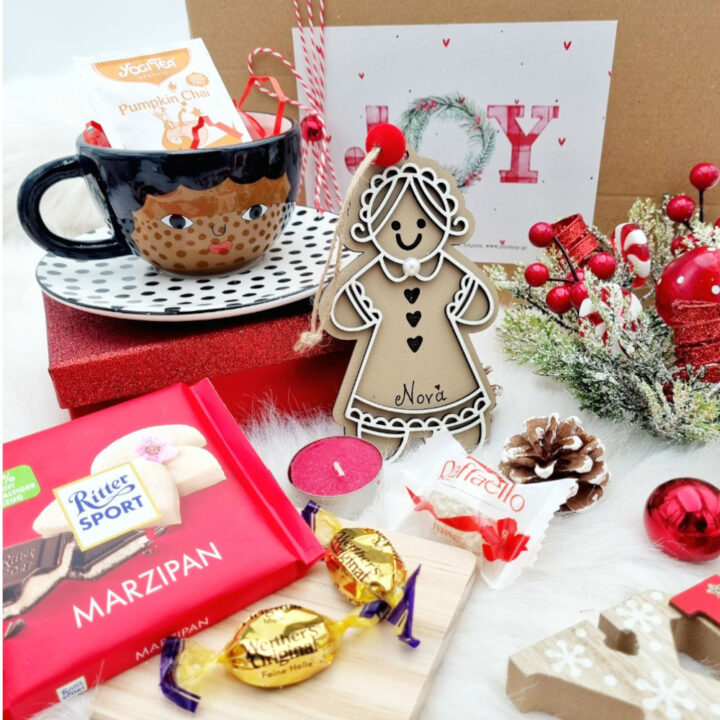 Κουτί Merry Christmas για Νονά