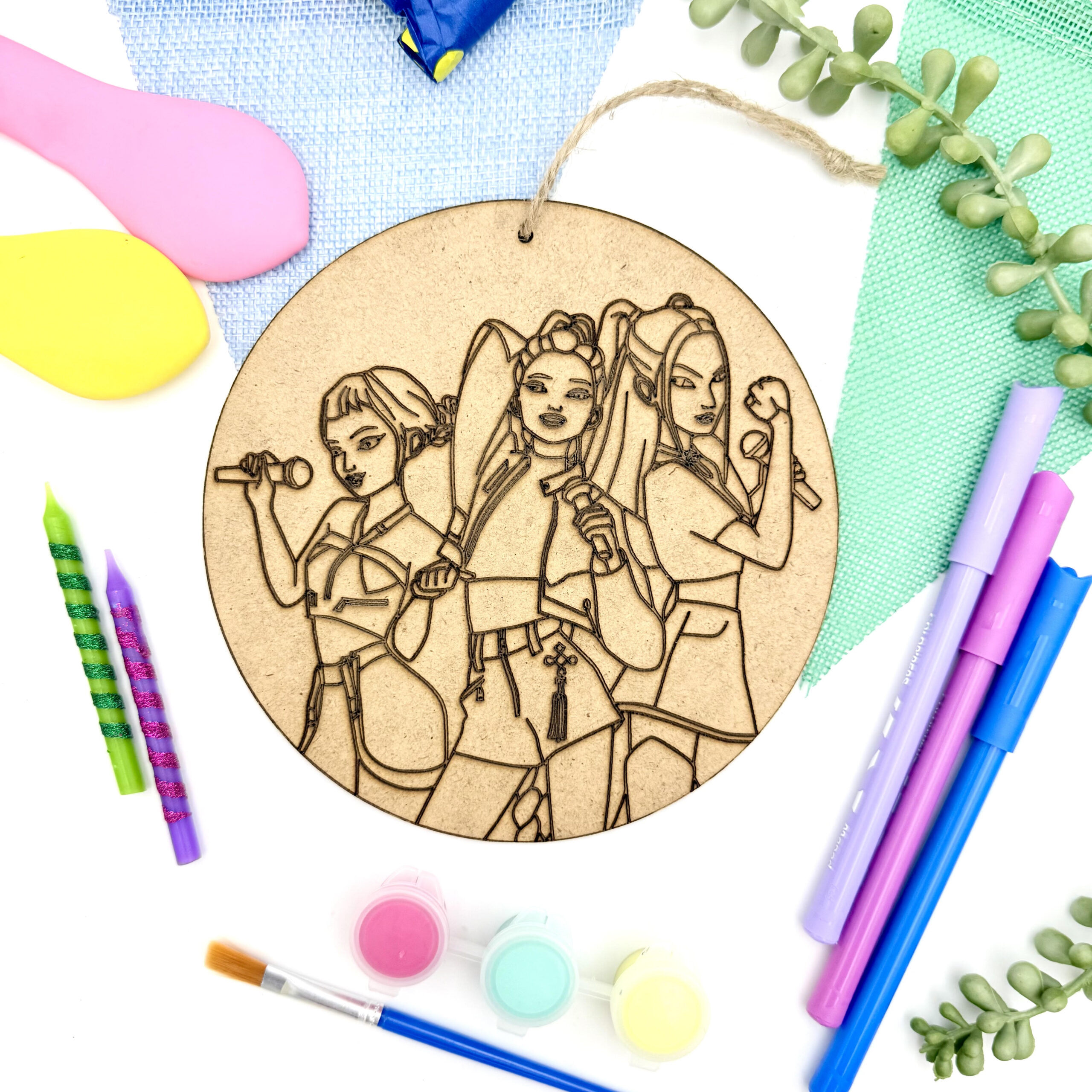 Ξύλινο colour me Huntrix Kpop